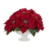 Indoor Poinsettia Artificial Arrangement In Urn 2 Indoor Poinsettia Artificial Arrangement In Urn -Christmas Gift Shop nearly natural artificial christmas plants 1572 64 1000