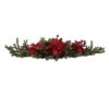 36 In. Artificial Poinsettia Centerpiece Berry -Christmas Gift Shop nearly natural artificial christmas plants 4917 64 1000