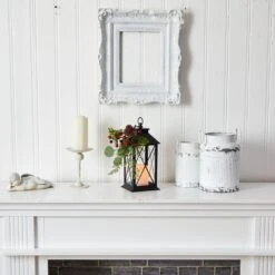 12 In. Unlit Holiday Berries And Greenery Metal Lantern Artificial Table Christmas Arrangement With LED Candle Included 9 12 In. Unlit Holiday Berries And Greenery Metal Lantern Artificial Table Christmas Arrangement With LED Candle Included -Christmas Gift Shop nearly natural artificial christmas plants a1858 31 1000