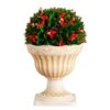 22 In. UV Resistant Artificial Red Tip Photinia Christmas Ball In Classic Decorative Planter (Indoor/Outdoor) 2 22 In. UV Resistant Artificial Red Tip Photinia Christmas Ball In Classic Decorative Planter (Indoor/Outdoor) -Christmas Gift Shop nearly natural artificial christmas plants p2208 64 1000