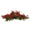30 In. Holiday Hydrangea Candelabrum