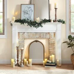 6.5 Ft. Olive Indoor Unlit Artificial Christmas Garland -Christmas Gift Shop nearly natural christmas garland 4284 40 1000