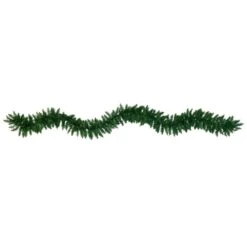 9 Ft. Battery Operated Pre-lit Artificial Christmas Pine Garland With 50 Warm White LED Lights -Christmas Gift Shop nearly natural christmas garland w1100 4f 1000
