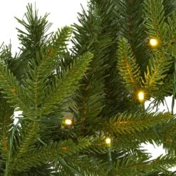 6 Ft. Battery Operated Pre-lit Green Pine Artificial Christmas Garland With 35 Clear LED Lights 11 6 Ft. Battery Operated Pre-lit Green Pine Artificial Christmas Garland With 35 Clear LED Lights -Christmas Gift Shop nearly natural christmas garland w1109 4f 1000