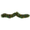 6 Ft. Pre-lit LED Colorado Fir Artificial Christmas Garland With 50 Multicolored LED Lights, Berries And Pinecones -Christmas Gift Shop nearly natural christmas garland w1298 64 1000