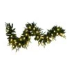 6 Ft. Pre-Lit Artificial Luxembourg Pine Christmas Garland With 35-Multicolored Traditional Bulb LED Lights -Christmas Gift Shop nearly natural christmas garland w1384 64 1000