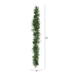 6 Ft. Pre-Lit Artificial Luxembourg Pine Christmas Garland With 35-Multicolored Traditional Bulb LED Lights 13 6 Ft. Pre-Lit Artificial Luxembourg Pine Christmas Garland With 35-Multicolored Traditional Bulb LED Lights -Christmas Gift Shop nearly natural christmas garland w1384 c3 1000