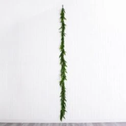 15 Ft. Artificial Real Touch Norfolk Island Pine Garland With Natural Look -Christmas Gift Shop nearly natural christmas garland w1401 44 1000