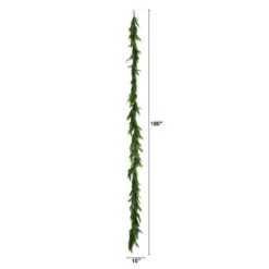 15 Ft. Artificial Real Touch Norfolk Island Pine Garland With Natural Look -Christmas Gift Shop nearly natural christmas garland w1401 c3 1000