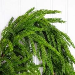 10 Ft. Artificial Real Touch Norfolk Island Pine Garland With Natural Look -Christmas Gift Shop nearly natural christmas garland w1402 1f 1000