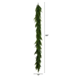 10 Ft. Artificial Real Touch Norfolk Island Pine Garland With Natural Look -Christmas Gift Shop nearly natural christmas garland w1402 c3 1000