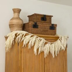 5 Ft. Artificial Real Touch White Norfolk Island Pine Garland With Natural Look 15 5 Ft. Artificial Real Touch White Norfolk Island Pine Garland With Natural Look -Christmas Gift Shop nearly natural christmas garland w1404 31 1000