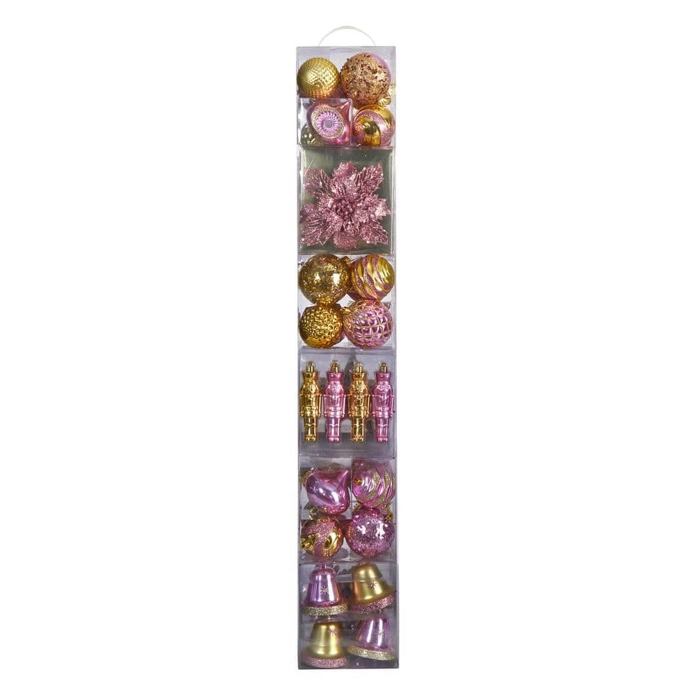 Holiday Deluxe 4.5 In. Multicolor Shatterproof Assorted Ornaments (70-Pack) 6 Holiday Deluxe 4.5 In. Multicolor Shatterproof Assorted Ornaments (70-Pack) - Image 4