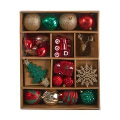 Holiday Deluxe 3.5 In. Multicolor Shatterproof Assorted Ornaments (25-Pack) 10 Holiday Deluxe 3.5 In. Multicolor Shatterproof Assorted Ornaments (25-Pack) -Christmas Gift Shop nearly natural christmas ornament sets d1046 1f 1000