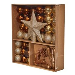 Shatterproof Holiday Christmas Lux Ornament Set With Re-Useable Storage Container (40-Pack) 10 Shatterproof Holiday Christmas Lux Ornament Set With Re-Useable Storage Container (40-Pack) -Christmas Gift Shop nearly natural christmas ornament sets d1054 gl 44 1000