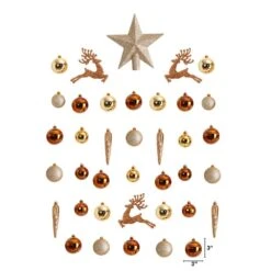Shatterproof Holiday Christmas Lux Ornament Set With Re-Useable Storage Container (40-Pack) 8 Shatterproof Holiday Christmas Lux Ornament Set With Re-Useable Storage Container (40-Pack) -Christmas Gift Shop nearly natural christmas ornament sets d1054 gl 4f 1000