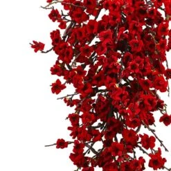 28in. Plum Blossom Teardrop Artificial Christmas Swag -Christmas Gift Shop nearly natural christmas swag 4883 4f 1000