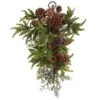 26in. Pine And Pine Cone Teardrop -Christmas Gift Shop nearly natural christmas swag 4944 64 1000