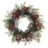 24 In. Pine And Cedar Artificial Wreath With Berries 1 24 In. Pine And Cedar Artificial Wreath With Berries -Christmas Gift Shop nearly natural christmas wreaths 4610 64 1000