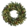 30 In. Lighted Pine Artificial Wreath With Berries And Pine Cones 1 30 In. Lighted Pine Artificial Wreath With Berries And Pine Cones -Christmas Gift Shop nearly natural christmas wreaths 4860 64 1000