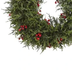 20in. Cedar Berry Artificial Wreath -Christmas Gift Shop nearly natural christmas wreaths 4891 4f 1000