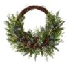 30 In. Unlit Pine And Pinecone Artificial Christmas Wreath On Twig Ring
