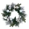 24 In. Unlit Pinecones And Berries Artificial Christmas Wreath With Silver Ornaments 2 24 In. Unlit Pinecones And Berries Artificial Christmas Wreath With Silver Ornaments -Christmas Gift Shop nearly natural christmas wreaths w1268 64 1000