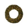 60 In. Prelit LED Large Flocked Artificial Christmas Wreath With Pinecones, Berries, 400 Clear LED Lights -Christmas Gift Shop nearly natural christmas wreaths w1287 64 1000