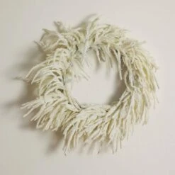 24 In. Artificial Real Touch White Norfolk Island Pine Wreath With Natural Look 13 24 In. Artificial Real Touch White Norfolk Island Pine Wreath With Natural Look -Christmas Gift Shop nearly natural christmas wreaths w1403 44 1000