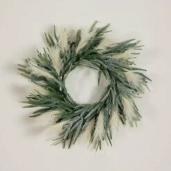 24 In. Artificial Balsam Fir Pine And Pampas Wreath With 50-Color Changing LED Lights 22 24 In. Artificial Balsam Fir Pine And Pampas Wreath With 50-Color Changing LED Lights -Christmas Gift Shop nearly natural christmas wreaths w1405 1d 1000