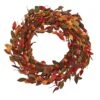 20 In. Harvest Leaf And Mini Pumpkin Artificial Wreath 1 20 In. Harvest Leaf And Mini Pumpkin Artificial Wreath -Christmas Gift Shop nearly natural fall wreaths 4472 64 1000