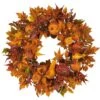 28in. Artificial Harvest Wreath -Christmas Gift Shop nearly natural fall wreaths 4648 64 1000