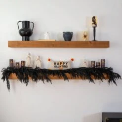 6ft. Artificial Real Touch Halloween Black Norfolk Island Pine Garland With Natural Look 13 6ft. Artificial Real Touch Halloween Black Norfolk Island Pine Garland With Natural Look -Christmas Gift Shop nearly natural halloween garland w1382 31 1000