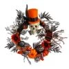 30 In. Orange Spider And Skull With Top Hat Halloween Wreath 2 30 In. Orange Spider And Skull With Top Hat Halloween Wreath -Christmas Gift Shop nearly natural halloween wreaths w1197 64 1000