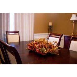 30 In. Harvest Triple Candelabrum And Artificial Foliage Table Arrangement -Christmas Gift Shop nearly natural indoor fall decorations 4909 1f 1000