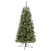 5 Ft. Pre-lit Cashmere Slim Artificial Christmas Tree With 250 Warm White Lights -Christmas Gift Shop nearly natural pre lit christmas trees t1444 64 1000