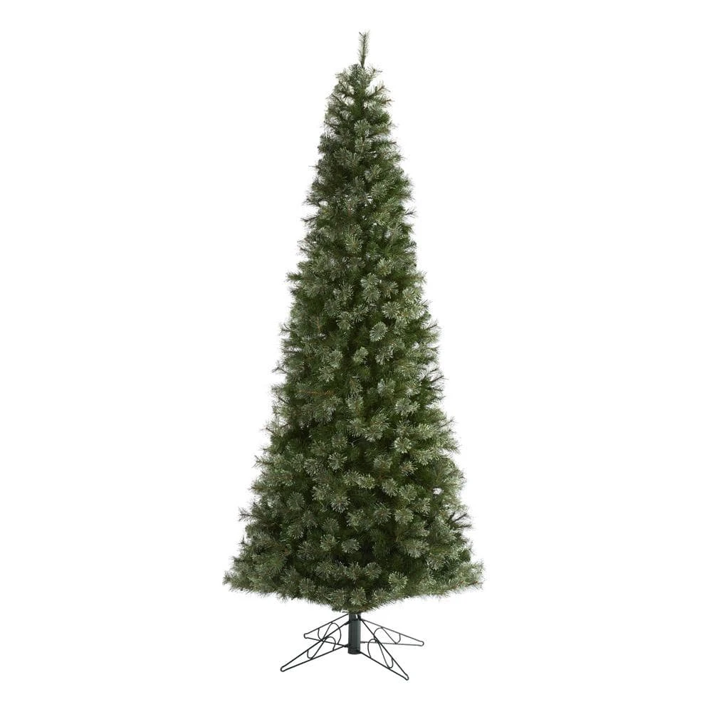 10 Ft. Pre-lit Cashmere Slim Artificial Christmas Tree With 750 Warm White Lights 7 10 Ft. Pre-lit Cashmere Slim Artificial Christmas Tree With 750 Warm White Lights - Image 5