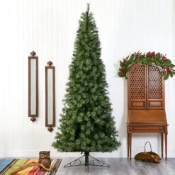 10 Ft. Pre-lit Cashmere Slim Artificial Christmas Tree With 750 Warm White Lights 13 10 Ft. Pre-lit Cashmere Slim Artificial Christmas Tree With 750 Warm White Lights -Christmas Gift Shop nearly natural pre lit christmas trees t1447 66 1000