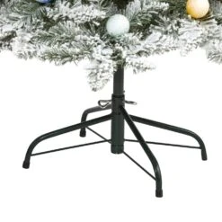 5 Ft. Pre-lit Flocked British Columbia Fir Artificial Christmas Tree With 50 Multicolor Globe Bulbs 12 5 Ft. Pre-lit Flocked British Columbia Fir Artificial Christmas Tree With 50 Multicolor Globe Bulbs -Christmas Gift Shop nearly natural pre lit christmas trees t1449 1f 1000