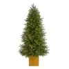 6 Ft. Pre-lit Manchester Fir Artificial Christmas Tree In Planter With 350 Clear Warm Multifunction LED Lights 1 6 Ft. Pre-lit Manchester Fir Artificial Christmas Tree In Planter With 350 Clear Warm Multifunction LED Lights -Christmas Gift Shop nearly natural pre lit christmas trees t1474 64 1000