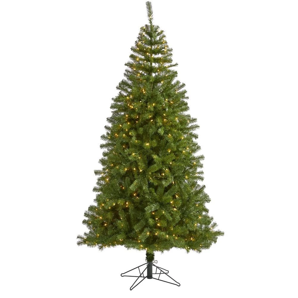 7 Ft. Pre-Lit Springfield Artificial Christmas Tree With 400 Warm Clear Lights 3 7 Ft. Pre-Lit Springfield Artificial Christmas Tree With 400 Warm Clear Lights