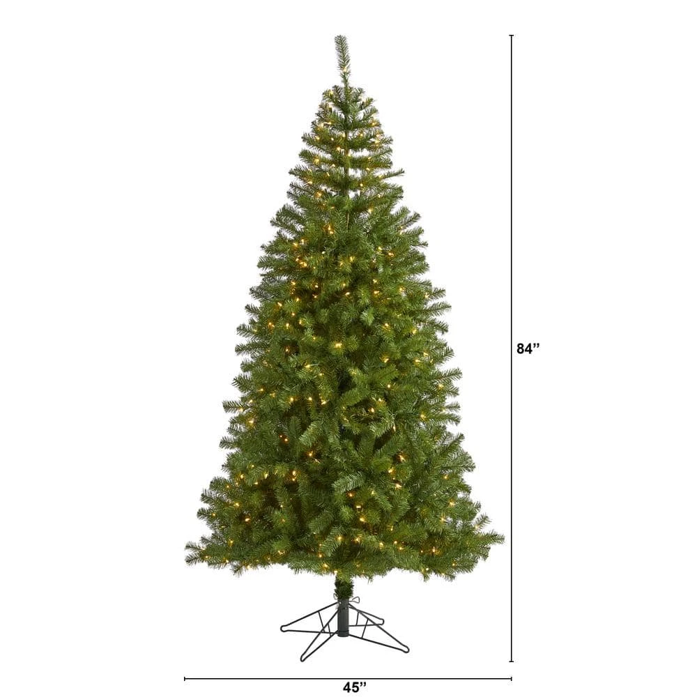 7 Ft. Pre-Lit Springfield Artificial Christmas Tree With 400 Warm Clear Lights 4 7 Ft. Pre-Lit Springfield Artificial Christmas Tree With 400 Warm Clear Lights - Image 2