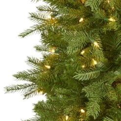 6 Ft. Pre-Lit Vienna Fir Artificial Christmas Tree With 400 Warm White Lights -Christmas Gift Shop nearly natural pre lit christmas trees t1485 4f 1000