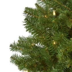 5 Ft. Pre-Lit Vancouver Spruce Artificial Christmas Tree With 200 Warm White Lights -Christmas Gift Shop nearly natural pre lit christmas trees t1487 4f 1000
