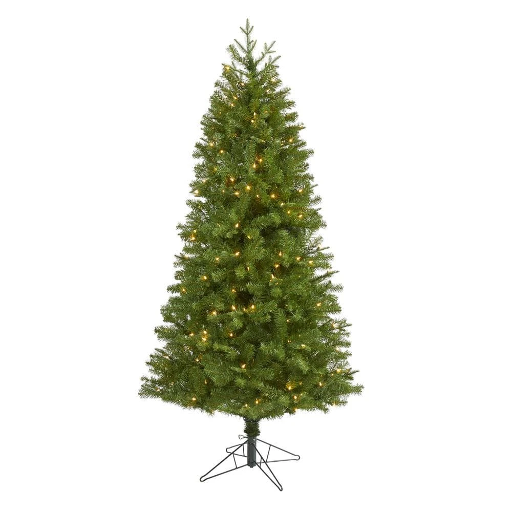 6.5 Ft. Pre-Lit Vancouver Spruce Artificial Christmas Tree With 250 Warm White Lights 3 6.5 Ft. Pre-Lit Vancouver Spruce Artificial Christmas Tree With 250 Warm White Lights