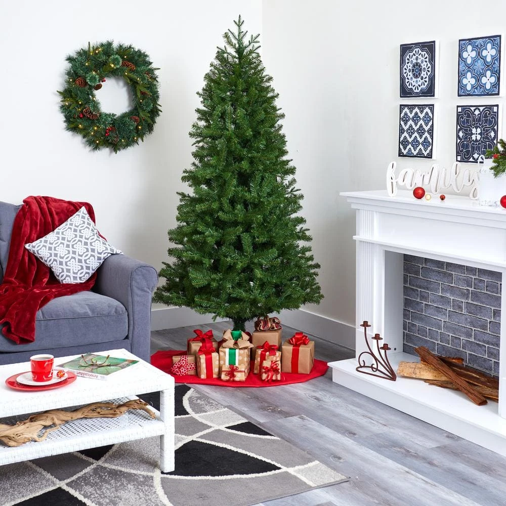 6.5 Ft. Pre-Lit Vancouver Spruce Artificial Christmas Tree With 250 Warm White Lights 4 6.5 Ft. Pre-Lit Vancouver Spruce Artificial Christmas Tree With 250 Warm White Lights - Image 2