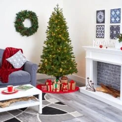 6.5 Ft. Pre-Lit Vancouver Spruce Artificial Christmas Tree With 250 Warm White Lights 18 6.5 Ft. Pre-Lit Vancouver Spruce Artificial Christmas Tree With 250 Warm White Lights -Christmas Gift Shop nearly natural pre lit christmas trees t1488 76 1000