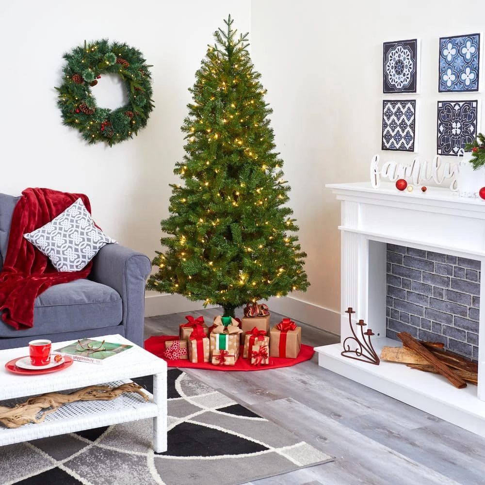 6.5 Ft. Pre-Lit Vancouver Spruce Artificial Christmas Tree With 250 Warm White Lights 10 6.5 Ft. Pre-Lit Vancouver Spruce Artificial Christmas Tree With 250 Warm White Lights - Image 8