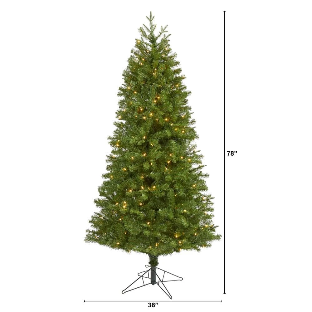 6.5 Ft. Pre-Lit Vancouver Spruce Artificial Christmas Tree With 250 Warm White Lights 5 6.5 Ft. Pre-Lit Vancouver Spruce Artificial Christmas Tree With 250 Warm White Lights - Image 3