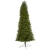 9 Ft. Pre-lit Slim Virginia Spruce Artificial Christmas Tree With 750 Warm White Multi-Function LED Lights -Christmas Gift Shop nearly natural pre lit christmas trees t1493 64 1000
